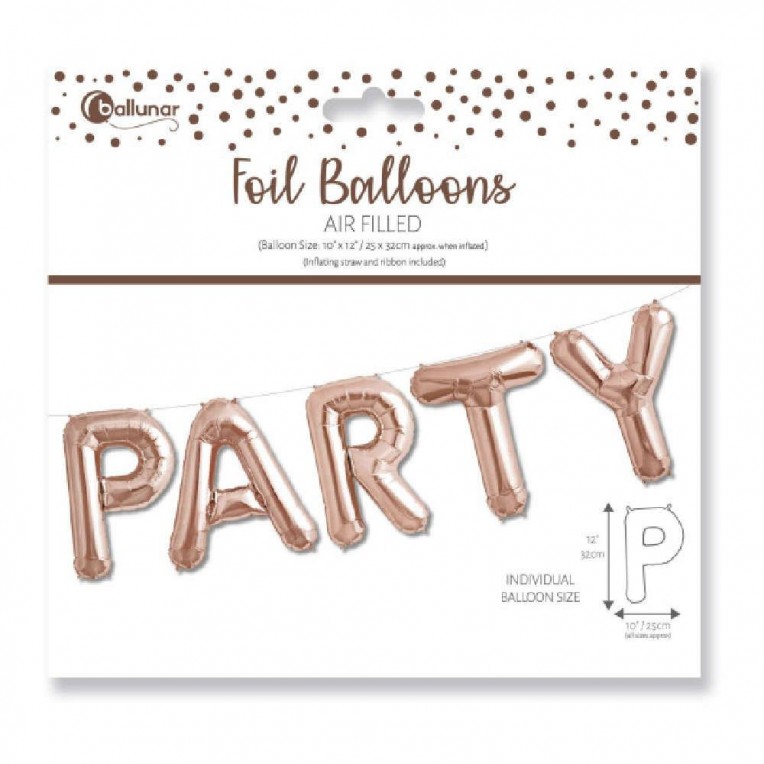 Foil Balloon Party Rose Gold...