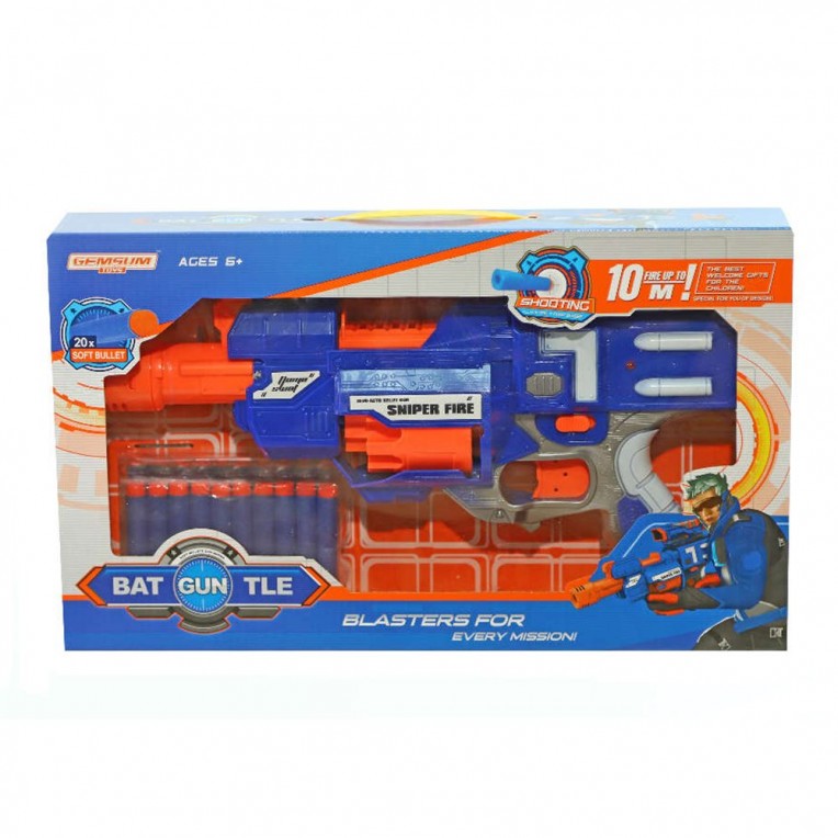Blaster Electronic Rifle with 20 Soft...