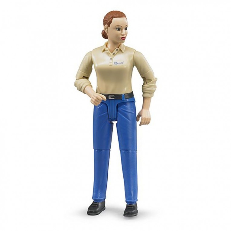 Bruder BWorld Woman Figure with Blue...