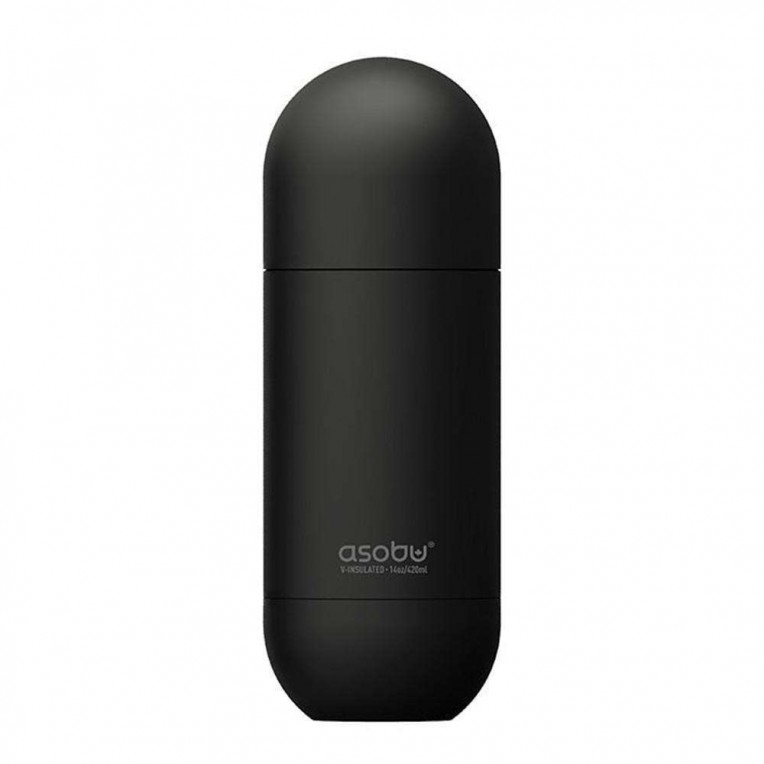 Asobu Thermos Bottle Orb Black 420ml...