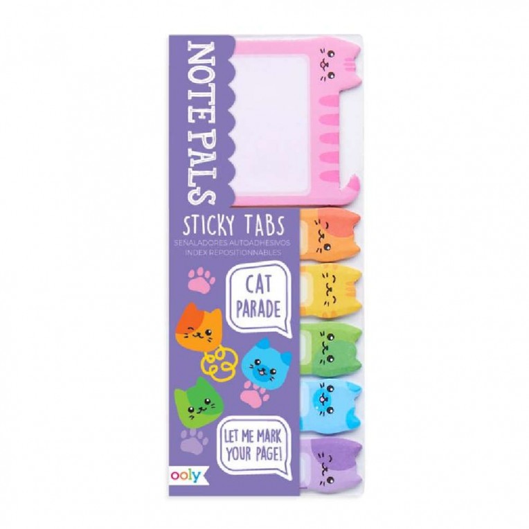 Ooly Note Pals Sticky Tabs Cat Parade...