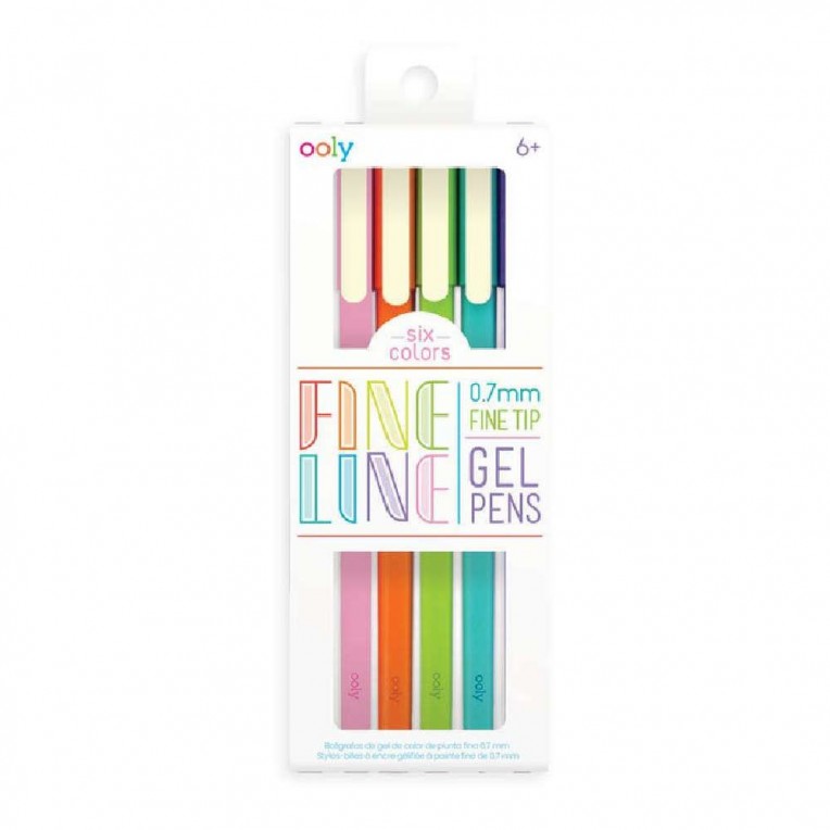 Ooly Fine Line Colored Gel Pens 6pcs...