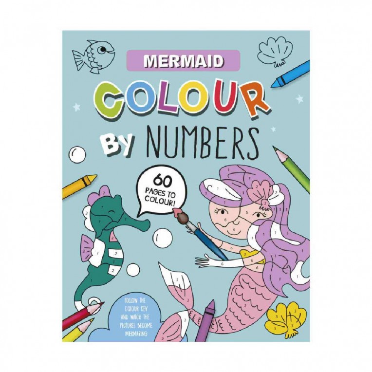 Colour Book Mermaid By Numbers...