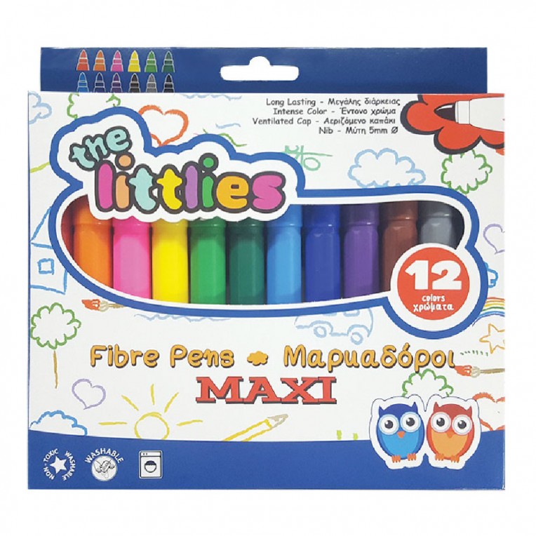 Markers Maxi The Littlies 12 Colors...