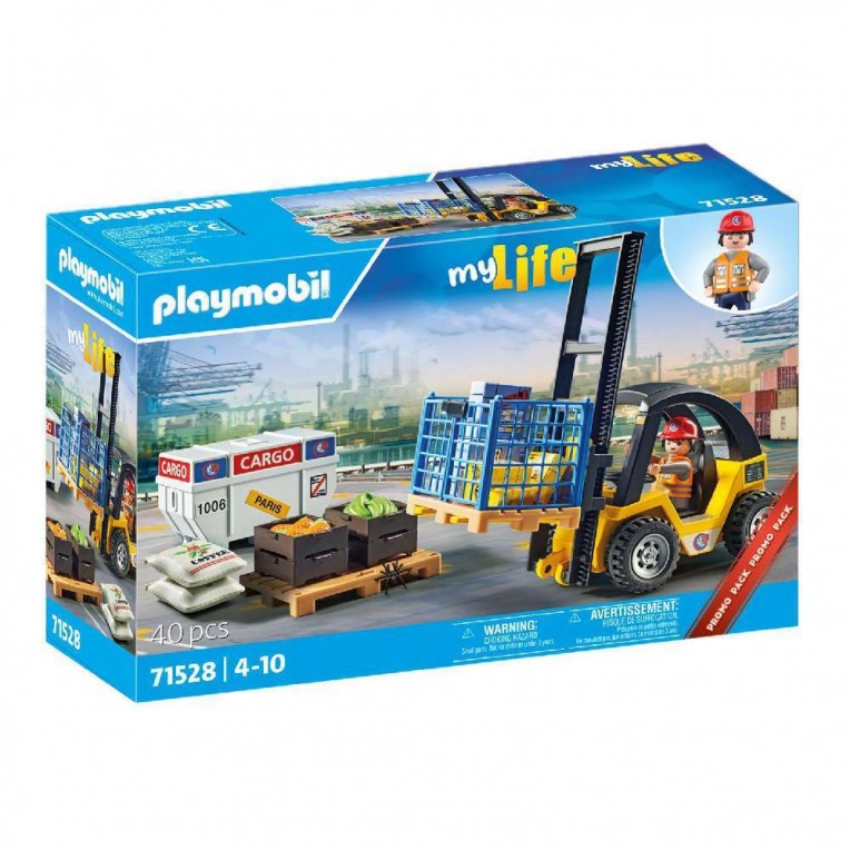 Playmobil My Life Forklift Truck with...