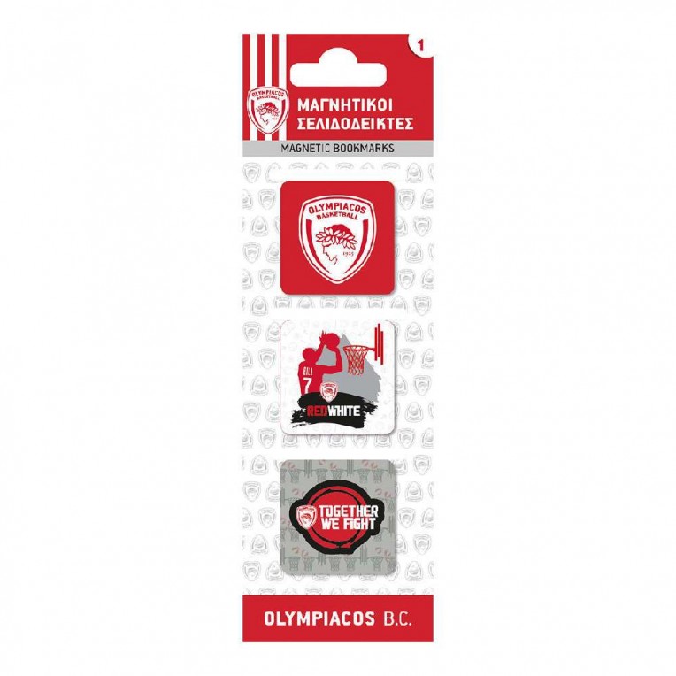 Magnetic Bookmarks Olympiacos Basket...