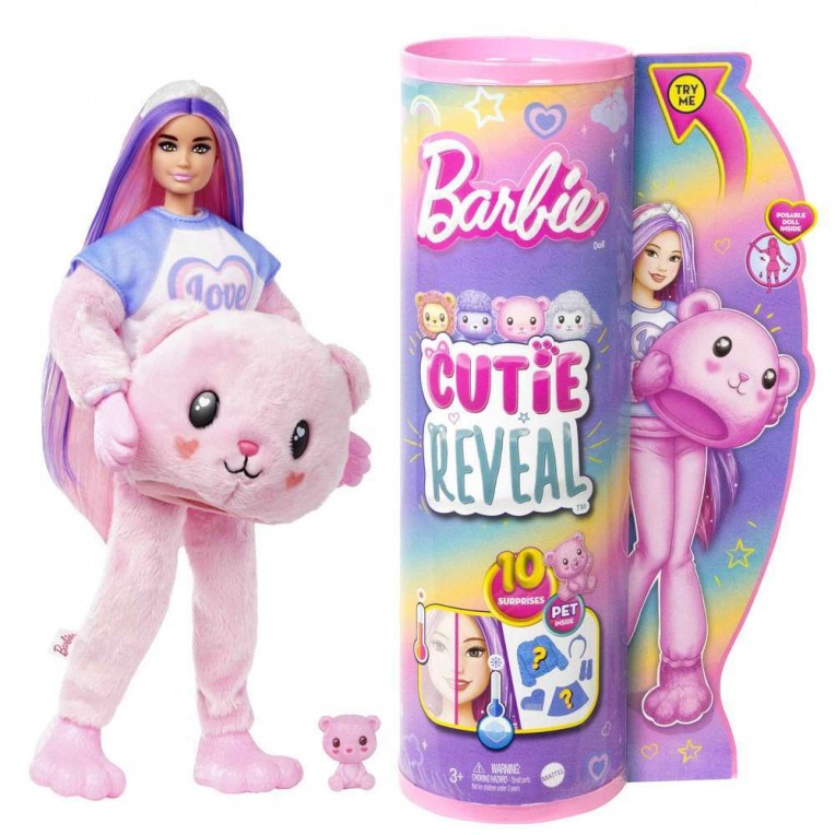 Barbie Cutie Reveal Bear Uniform Doll...
