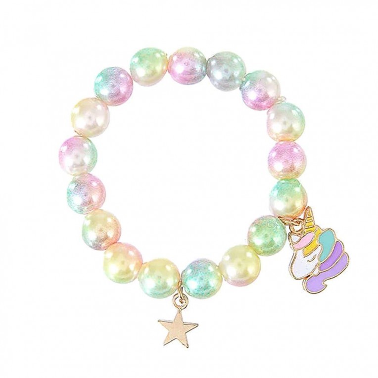 Team Unicorn Bracelet with Colorful...