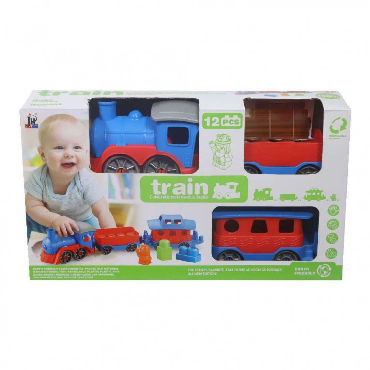 Baby Toy Train with 2 Wagons and...