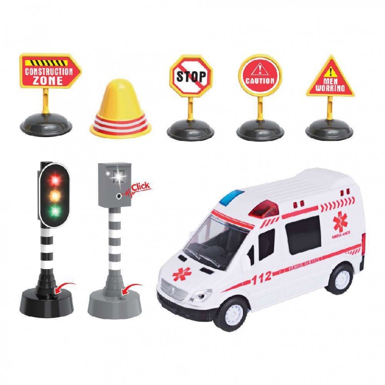 Friction Vehicle Ambulance with...