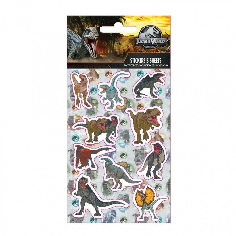 Stickers Jurassic World 5sh. (000570945)