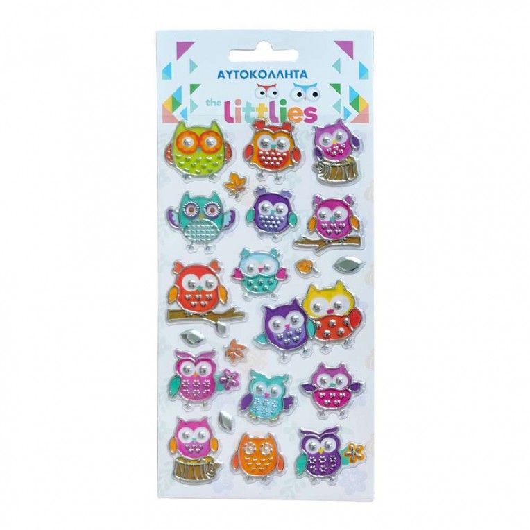 Stickers Puffy The Littlies Owls...