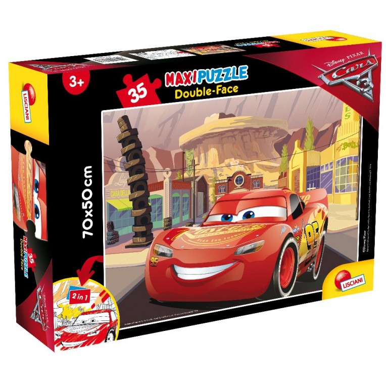 Lisciani Παζλ Maxi Double-Face Cars 3...