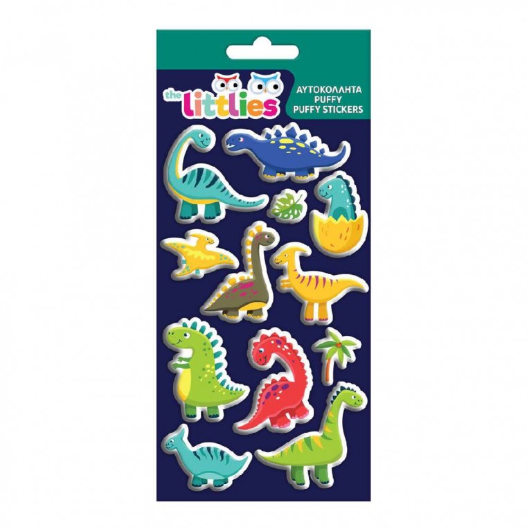 Stickers Puffy The Littlies Dinosaurs...