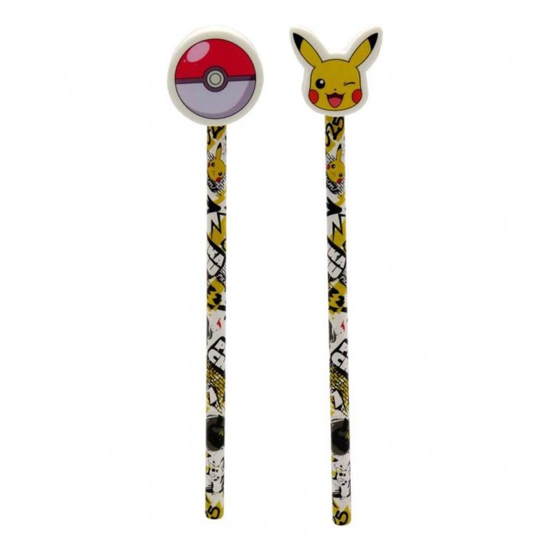 Μολύβι με Γόμα Pokemon - 2 Σχέδια...